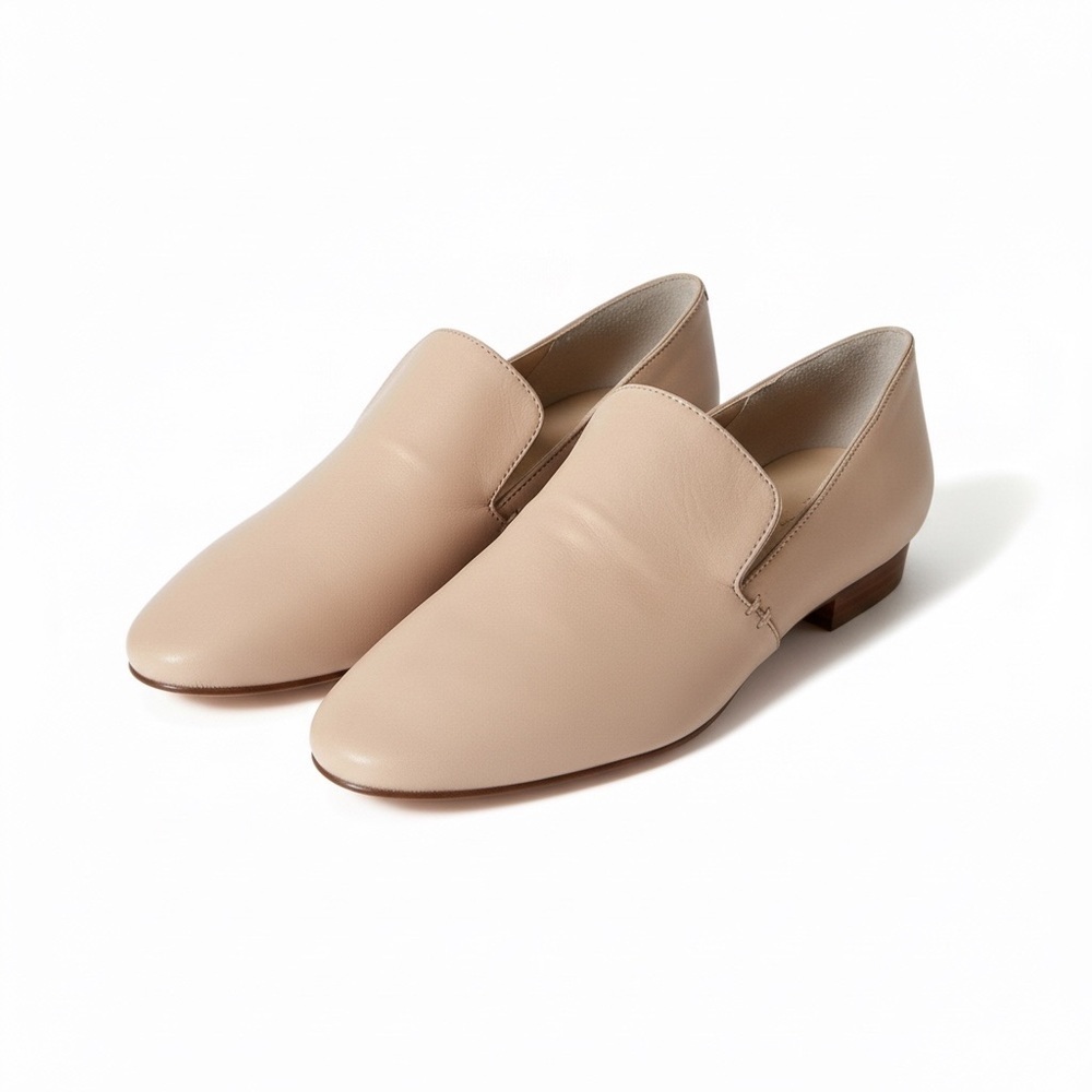 1.State Women's Sz 7 Soft nubuck Leather Slip On Willasa Loafers PINK Comfort